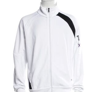 White and Black Zip-Up Jacket